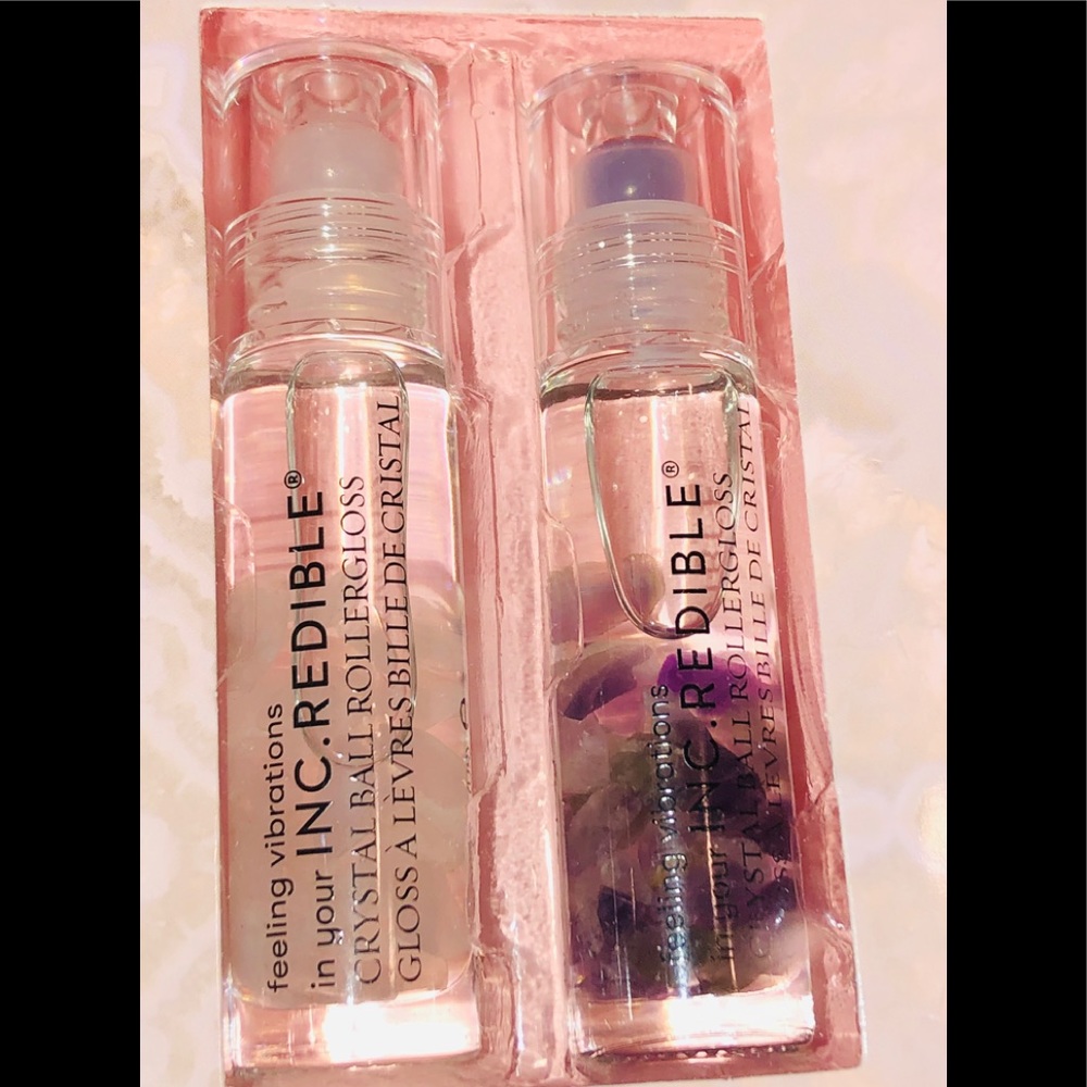 Lip Gloss, Nails. Inc Crystal Ball Rollergloss Duo NWT